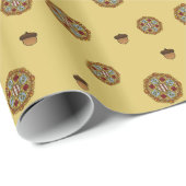 Fall Nouveau Wrapping Paper Geschenkpapier (Rolleneckpunkt)
