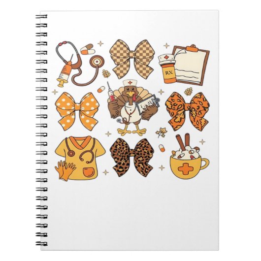 Fall Nurse Thanksgiving Classic T-Shirt.png Notizblock (Vorderseite)