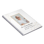 Fall Oak Blätter Beerdigung-Gästebuch Notizblock (Rechte Seite)