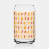 Fall Oak-Blätter Dosenglas (Rückseite)