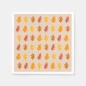 Fall Oak-Blätter Serviette (Vorderseite)