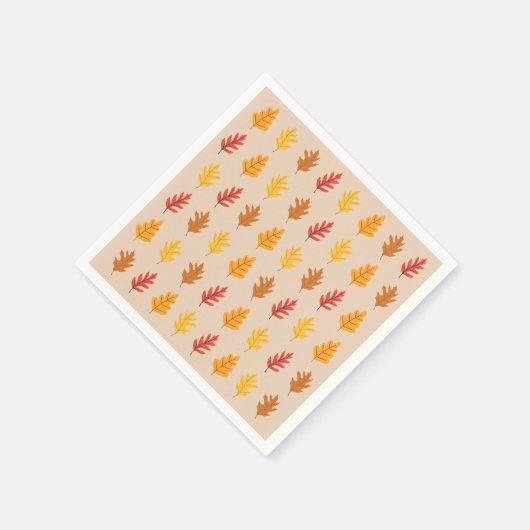Fall Oak-Blätter Serviette (Ecke)