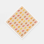 Fall Oak-Blätter Serviette (Ecke)