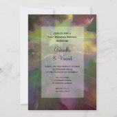 Fall Oak Leaf Hydrangea Post Wedding Brunch Einladung (Vorderseite)