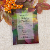 Fall Oak Leaf Hydrangea Wedding Einladung