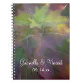 Fall Oak Leaf Hydrangea Wedding Notizblock (Vorderseite)