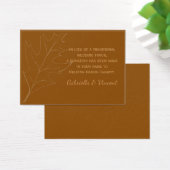 Fall Oak Leaf Wedding Wohltätigkeit Fevor Card (Schreibtisch)