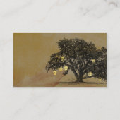 Fall Oak Tree Lantern Hochzeiten Platzkarten (Rückseite)