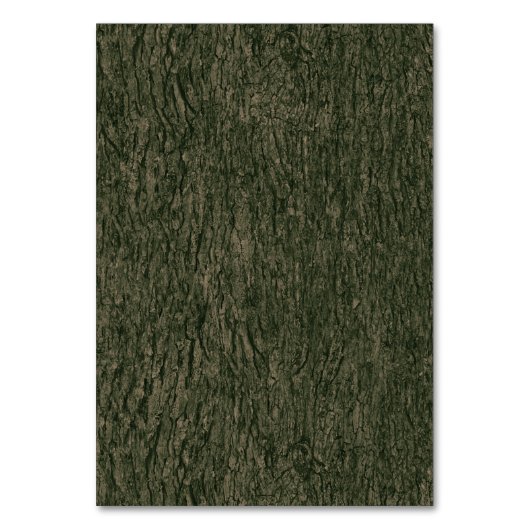 Fall Oak Tree Rustic Wedding Cards Tischnummer (Rückseite)