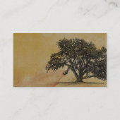 Fall Oak Tree String Lights Hochzeiten Platzkarten (Rückseite)