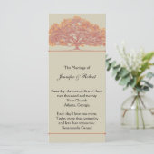Fall Oak Tree Wedding Program Programm (Stehend Vorderseite)