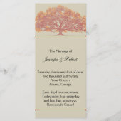 Fall Oak Tree Wedding Program Programm (Vorderseite)