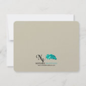 Fall Oak Tree Wedding Save the Date (Rückseite)