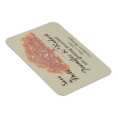 Fall Oak Tree Wedding Save the Date Magnet (Rechte Seite)