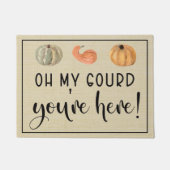 Fall Oh mein Gott, du bist hier! Fußmatte (Vorderseite)