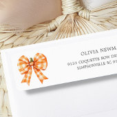 Fall Orange Coquette Bow Rücksendeadresse