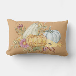 Fall Orange Erntedank Pumpkin Lumbar Pillow Lendenkissen
