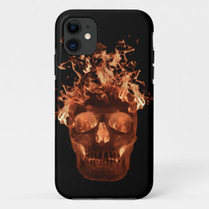 Fall Orange Flame Skull iPhone 5G Case-Mate iPhone Hülle