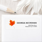 Fall Orange-Gelbe Blätter Rücksendeadresse (Insitu)