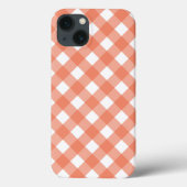 Fall Orange gingham Case-Mate iPhone Hülle (Rückseite)