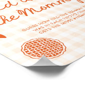 Fall Orange Gingham Cutie Pie Wie alt war die Mutt Poster (Ecke)