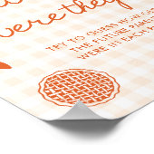 Fall Orange Gingham Cutie Pie Wie alt waren sie Poster (Ecke)