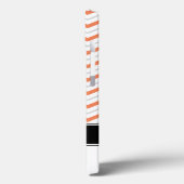 Fall Orange & Gray Zickzack Monogramm iPad 2/3/4 Case-Mate iPhone Hülle (Rückseite / Links)