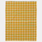 FALL ORANGE GREEN WHITE KARIERT PATTERN FLEECEDECKE (Vorderseite)