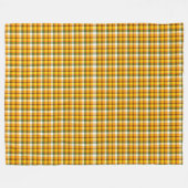 FALL ORANGE GREEN WHITE KARIERT PATTERN FLEECEDECKE (Vorderseite (Horizontal))