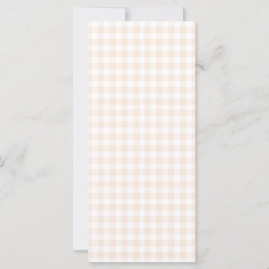 Fall Orange Hand Drawn A Little Cutie Pie Menu (Rückseite)