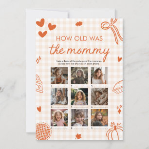 Fall Orange Hand gezeichnet wie alt war das Mama-S Einladung