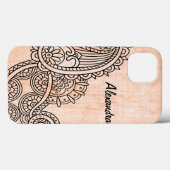 Fall Orange Mehndi Motif iPad Mini Case-Mate iPhone Hülle (Rückseite (Horizontal))