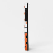 Fall Orange Polka Dots und Black iPhone 5 Case-Mate iPhone Hülle (Hinten/Links)