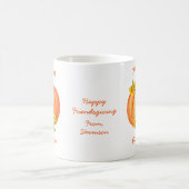 Fall Orange Pumpkin Erntedank Friendsgiving Kaffeetasse (Mittel)
