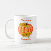 Fall Orange Pumpkin Erntedank Friendsgiving Kaffeetasse (Links)