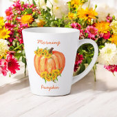 Fall Orange Pumpkin Erntedank Friendsgiving Milchtasse