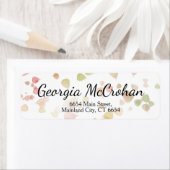 Fall Orange Red Blätter Rücksendeadresse (Insitu)