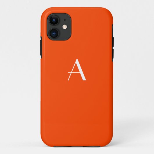 Fall Orange Red Monogram iPhone 5 Case-Mate iPhone Hülle (Rückseite)
