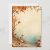 Fall Orange Trees Rustikale Hochzeitsstimmung Einladung (Rückseite)