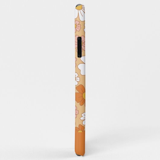 Fall Orange und White Floral Case-Mate iPhone Hülle (Hinten/Rechts)