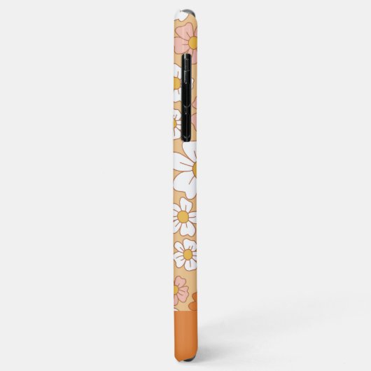 Fall Orange und White Floral Case-Mate iPhone Hülle (Hinten/Links)
