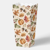 Fall Orange Watercolor Pumpkin Blätter Popcorn Geschenkschachtel (Vorderseite)