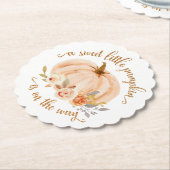 Fall Orangengoldfolie Kürbisbaby Dusche Untersetzer (angewinkelt)