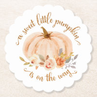 Fall Orangengoldfolie Kürbisbaby Dusche