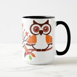 Fall Owl Coffee Tasse