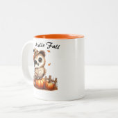 Fall Owl Coffee Tasse (Vorderseite Links)