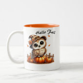 Fall Owl Coffee Tasse (Links)