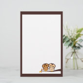 Fall Owls Briefpapier (Stehend Vorderseite)