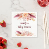 Fall Pampas Grass Boho Babydusche Serviette (Beispiel)