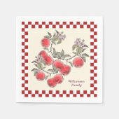 Fall Party Apple Ernte Erntedank personalisieren Serviette (Vorderseite)